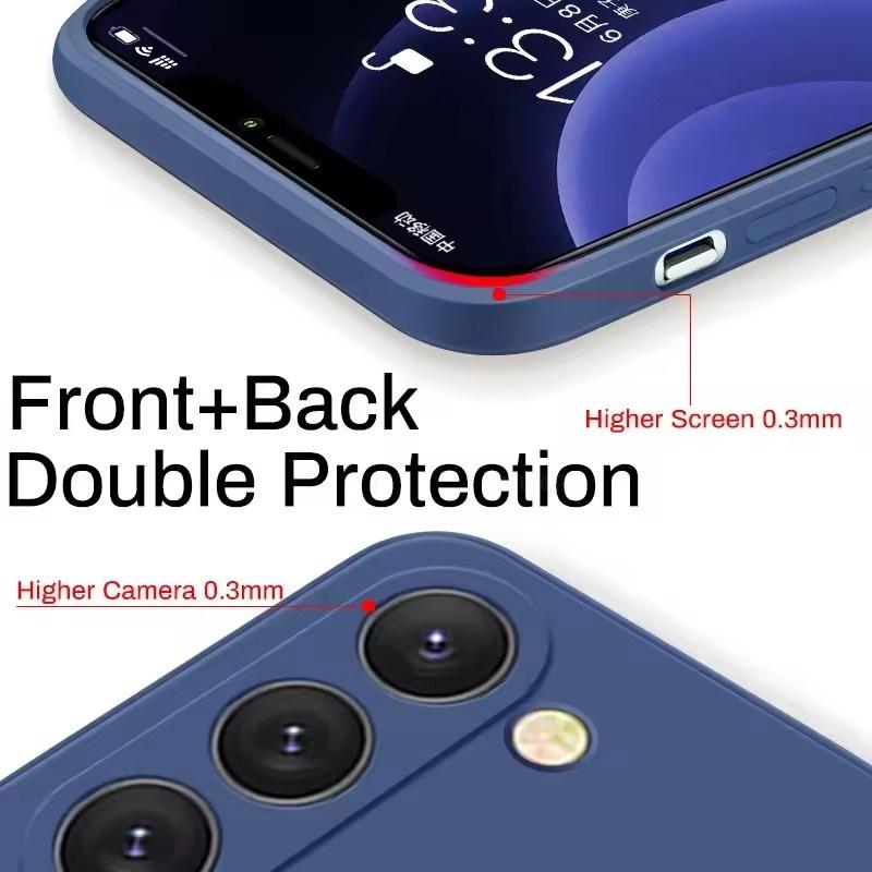 Чехол S25 S24Plus, жидкий силиконовый чехол для телефона Samsung Galaxy S23 S 23 S22 Ultra S24 FE S25 + Plus, мягкий чехол