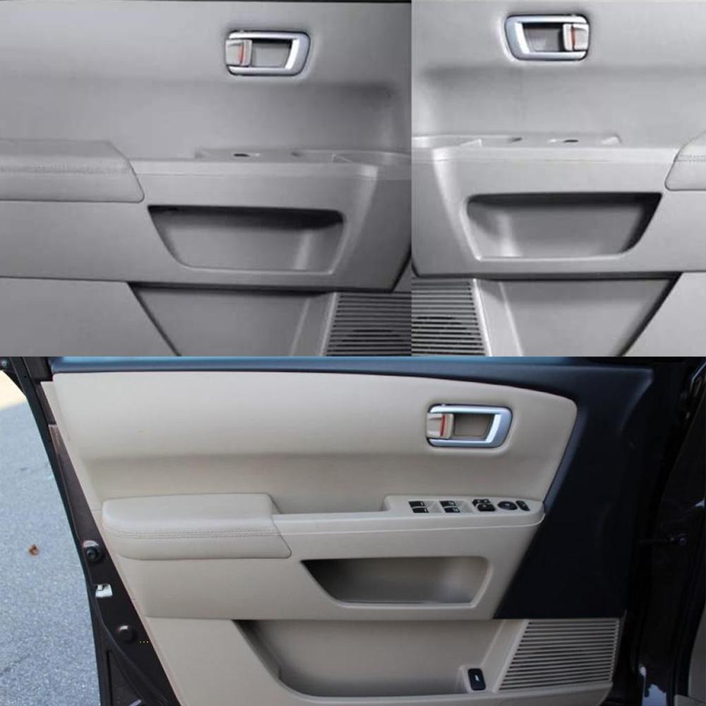 1 шт. кожаный чехол на подлокотник двери автомобиля, серый для Honda Pilot 2009 2010 2011 2012 2013 2014 2015, центральная крышка подлокотника