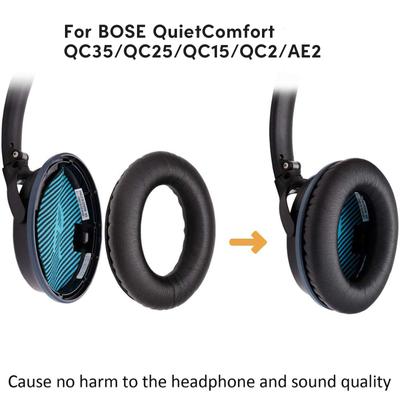 Мягкие амбушюры e Протеиновые сменные амбушюры для наушников QC35 QC15 QC25 Накладки для наушников Чашки наушников Удобные в носке