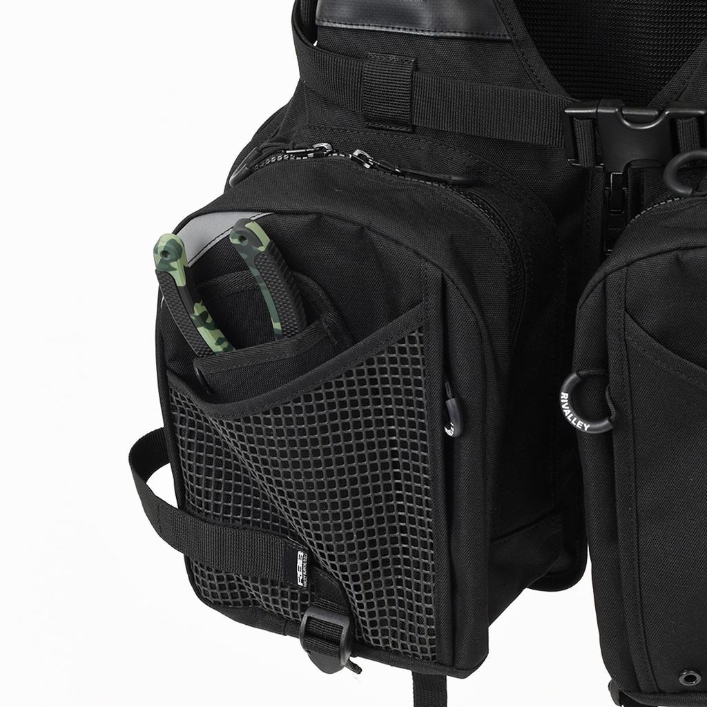 Жилет для рыбалки RBB Extreme Tide Game Vest полностью черный [Soujin]