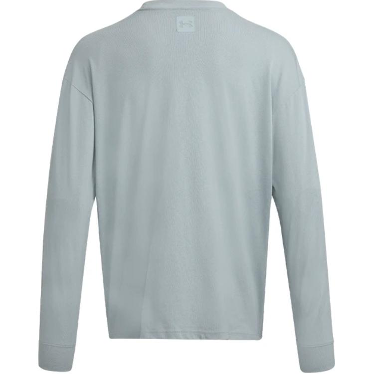 Under Armour SS25 Мода Универсальная Тренировочная Дышащая Футболка с Длинным Рукавом Мужские Топы Гавань-Синий 1382890-465