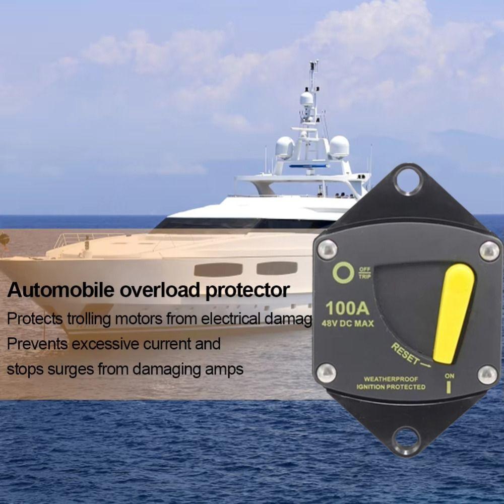 30A-300A Marine Circuit Breaker 12V-48V DC Circuit Breaker Switch Marine Environments