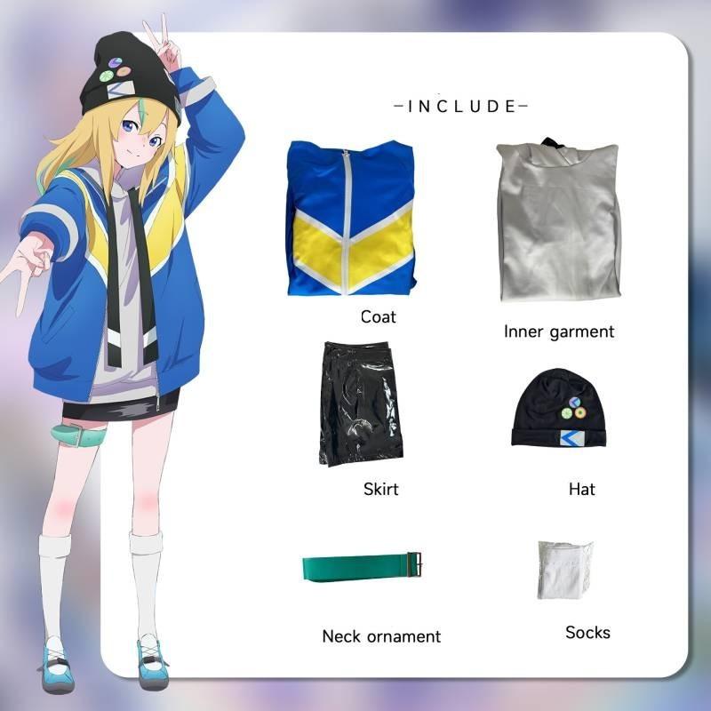 Japanese Anime Theme Cosplay Outfit With Hanae Natsuki And Kaede Higashiyama Characters Comfortable Casual Style Polyester Material Xs-xxxl