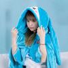 Hatsune Itabag Multi Functional Hooded Air Conditioning Blanket Soft And Warm Siesta Shawl Miku Flannel Cloak Gift Kawaii