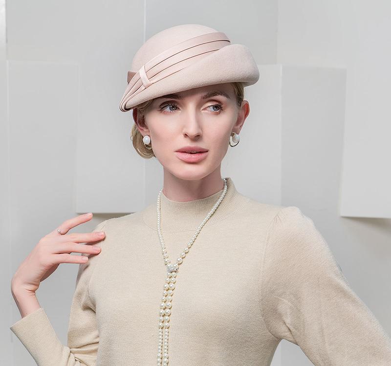 FS элегантный берет, шерстяные шапки для женщин, свадебная, церковная, чаепития, кепка-таблетка, женская шляпа-таблетка 2023, фетровые шляпы Chapeau Femme