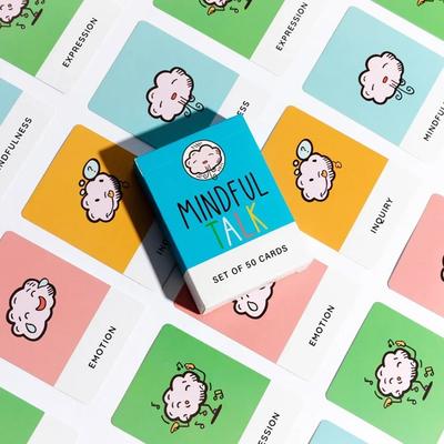 Карточная игра «Разговор о осознанности» Игра «Школа осознанности» для детей Карточки «Разговор о осознанности» для детей и родителей