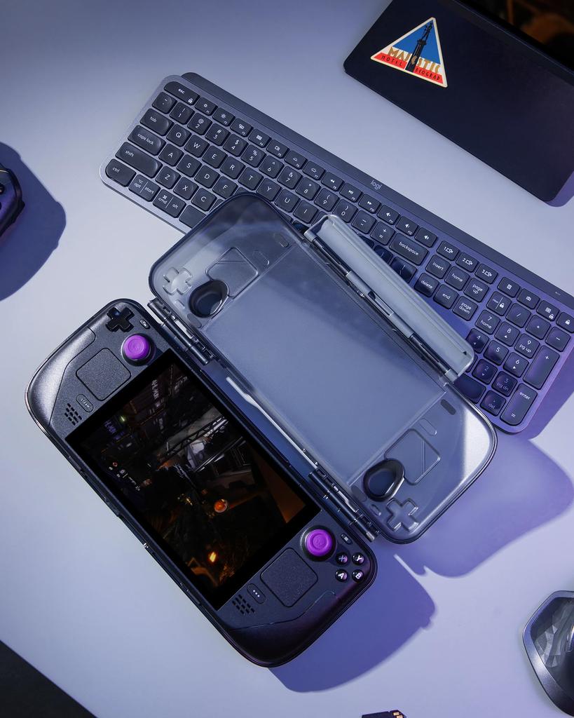 Совместимая модель Steam Deck OLED Защитный чехол Tomtoc Steam Deck Жесткий чехол для хранения Протестированный на падение Чехол для переноски Пылезащитный, влагозащищенный Зарядка USB Type C