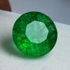 8.23 Ct Natural Colombian Emerald Round Cut Green CERTIFIED Loose Gemstone A-6210