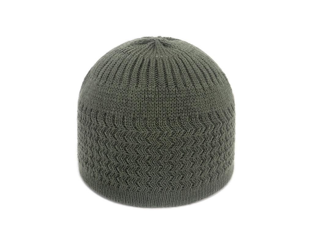 European and American autumn and winter hats, sleeves, knitted hats, men's and women's wave jacquard neutral dome warm wool headgear