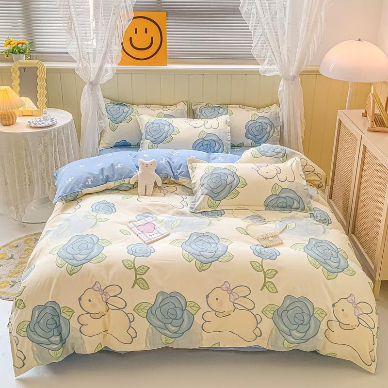 Пододеяльник с изображением розовой свиньи, комплект постельного белья из 4 предметов с изображением милых сельскохозяйственных животных, симпатичные мультяшные свиньи, двустороннее покрывало из микрофибры