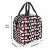 Airwalk Logo Insulated Lunch Bag for Women Kids Portable Food Boxes Thermal Lunch Box Tote
