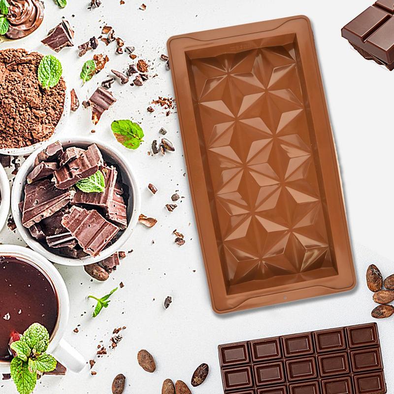 Chocolate Molds Reusable Silicone Cake Chocolate Candy Fondant Mold 1-Inch Deeper Cheesecake Pudding Butter Mould For Baking
