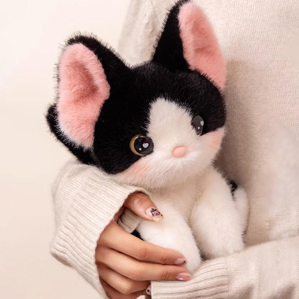 24см Кавайная Плюшевая Кукла Кошка Девон Рекс Сиамская Кошка Плюшевая Игрушка Милое Украшение Сопровождающая Сон Игрушка Подарок на День Рождения Ребенку