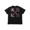 OFF WHITE Футболка с коротким рукавом Caravaggio, распыленная, OMAA038S21JER0051001