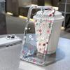 Силиконовый чехол с цветами для IPhone 16 16e 17 15 14 13 12 11 Pro Max Чехол 17Air 14 Plus Прозрачный силиконовый мягкий чехол