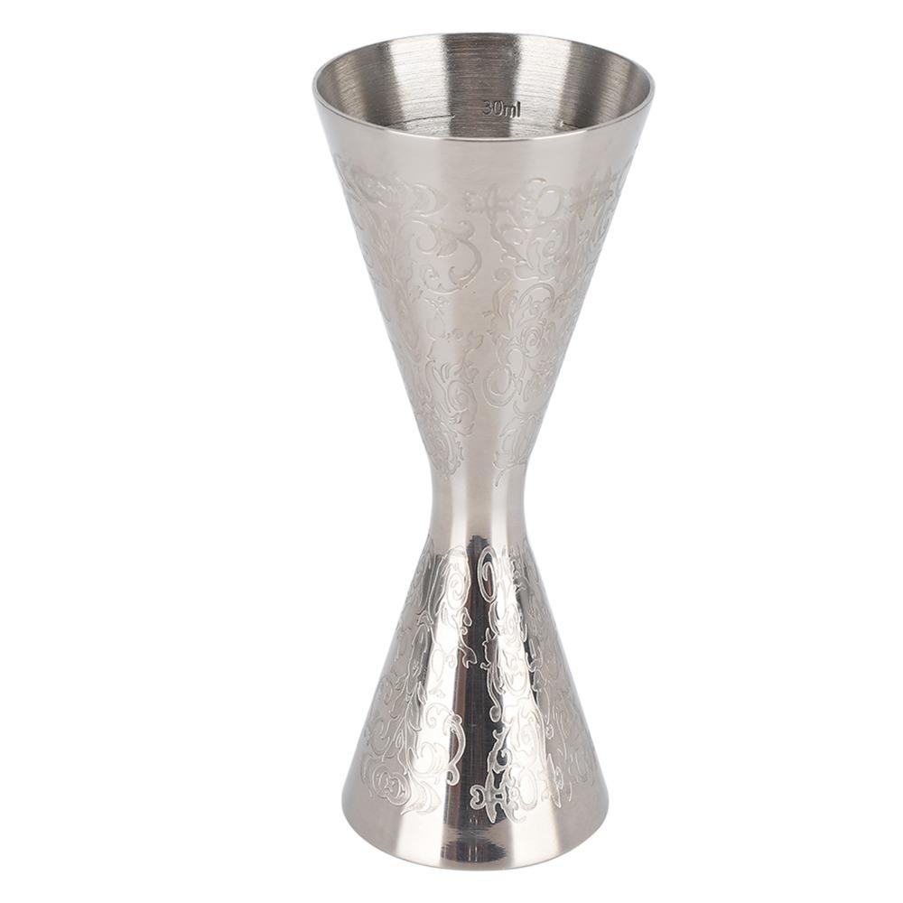 Stainless Steel Bar Accessories Inner Markings Double Cocktail Jigger Measuring Cup Wine Measuring
