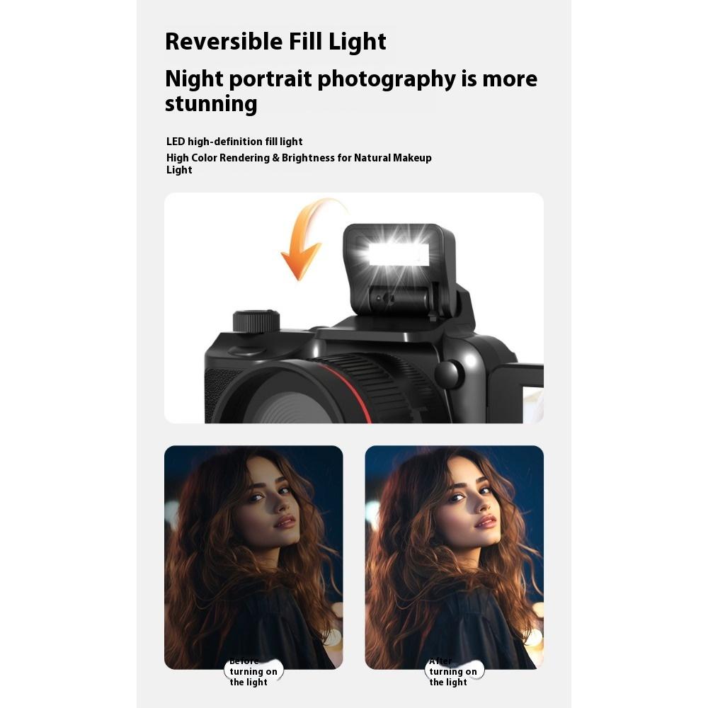 Студенческая цифровая камера высокого разрешения Ретро CCD Кампус Начальный уровень Путешествия Влог Карта Микрооднообъективная с обратной связью