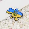 Государственный герб Украины Броши Украинский флаг Карта территории Булавки Символ национального омоложения в Украине Знак из сплава Ювелирные изделия