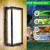 Modern Decor Outdoor Led Wall Lamp IP65 Waterproof 3 Power &5CCT Tunable Wall Mounted Squared Garden Light ETL CE Listed
