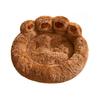 Dogs Fuzzy Nest Bed Cute Bear Paw Design Cat Sofa Bed Soft Fluffy Cushion Plush Cozy Pet Sleeping Bed for Small Medium Large Dogs And Cats