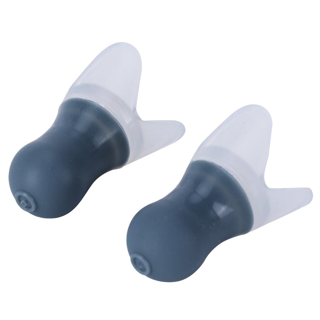 2шт беруши водонепроницаемые силиконовые защитные беруши с шумоподавлением для плавания и полета(Серый