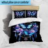Dreamcatcher Fantasy Flowers 3pcs Bedding,Including 1pc Duvet Cover And 2pcs Pillowcases Perfect for Christmas,Ideal for Bedroom, Dormitory