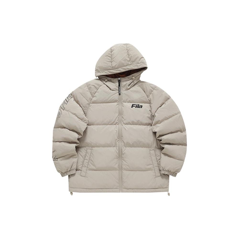 Fila Fusion Минималистичная теплая короткая пуховая куртка на молнии Унисекс верхняя одежда T11U346901F-BG