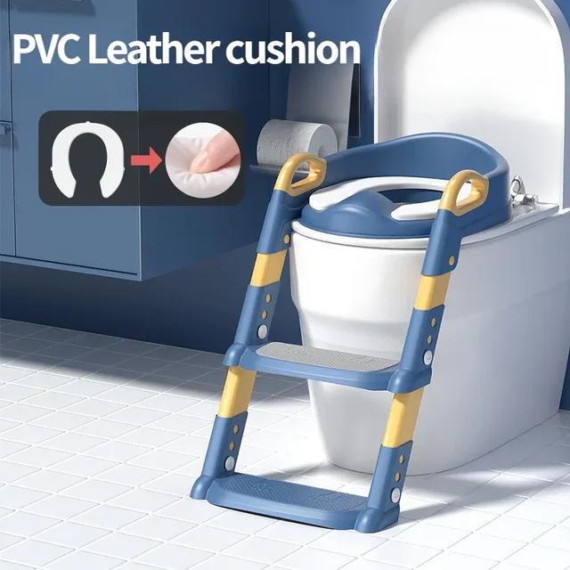 Складная полка для детского унитаза, табурет-ступенька, стиль лестницы, детский туалет для мальчиков и девочек, детское сиденье, кольцо, детский горшок, унитаз