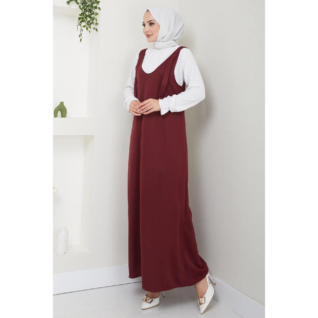 Вязаное платье без рукавов Nehir, черное Hm2389