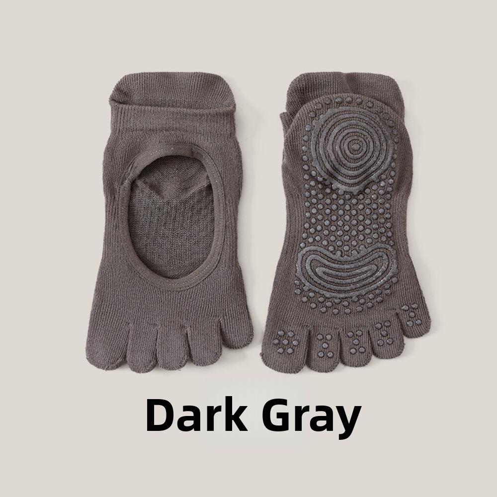 Anti-slip Women's Sports Yoga Socks Five Finger Floor Toe Socks Five-toe Boat Socks Ballet