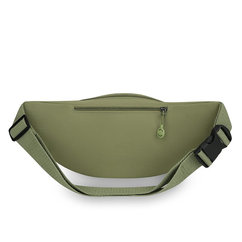 Unisex Lightweight Waist Pack – Secure Zippered Pockets, Adjustable Strap Wear As Chest or Belt Bag