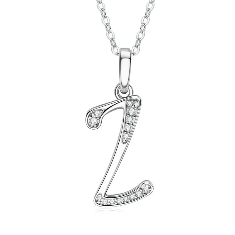 2025 New 26 Letter Zircon Necklace Design, Trendy English Pendant, Fashionable Temperament, High-end Personality, New Necklace
