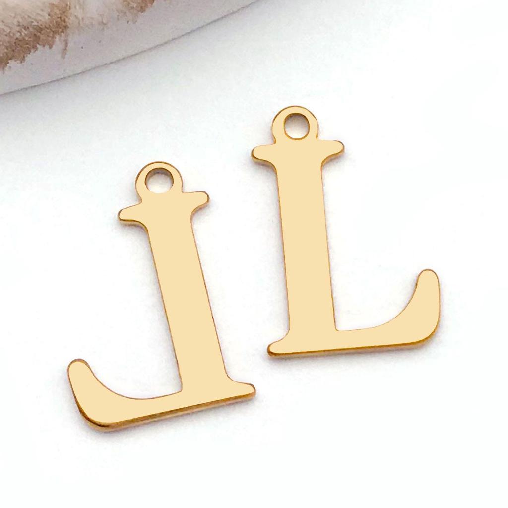 Подвески с буквами алфавита из нержавеющей стали, ювелирные аксессуары для самостоятельного изготовления ожерелий, браслетов и серег