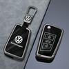 Для VOLKSWAGEN VW Чехол-держатель для умного ключа автомобиля из цинкового сплава, серый, для VW Volkswagen Golf 7 MK7 Tiguan MK2 T-roc T-c