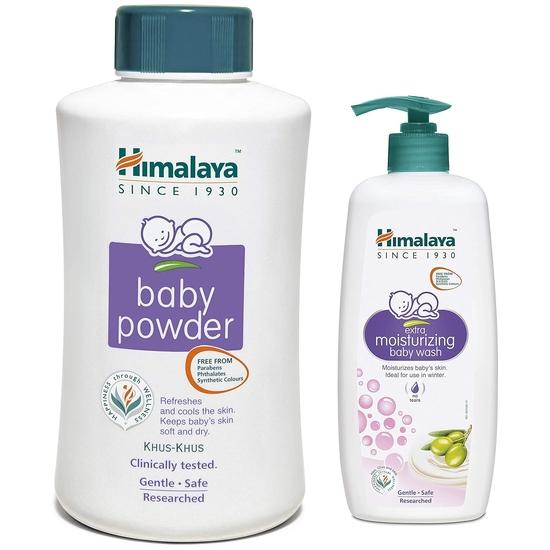 Himalaya Детская присыпка, 700 г и увлажняющее детское мыло Himalaya, 400 мл