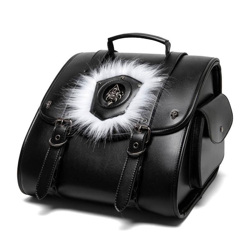 Large Capacity Vintage Punk Harley Touring Motorcycle Rear Tail Bag Riders Road Trips