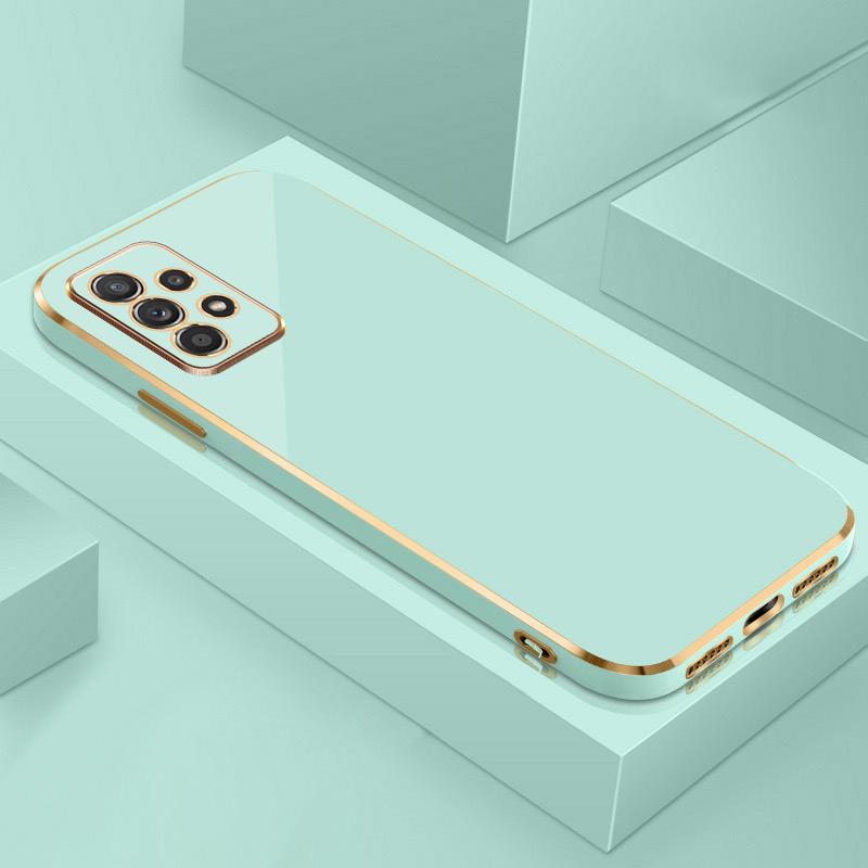 Luxury Plating Case For Samsung Galaxy S24 S23 S22 S21 Ultra Fe Bumper Shockproof Cover For A54 A14 A53 A13 A52 A52S Accessories