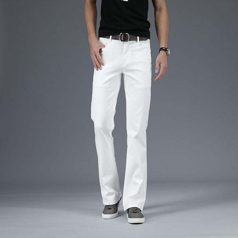 Джинсы для мужчин Мужские джинсы клеш Джинсы буткат Клеш Мужские дизайнерские Классические повседневные джинсы