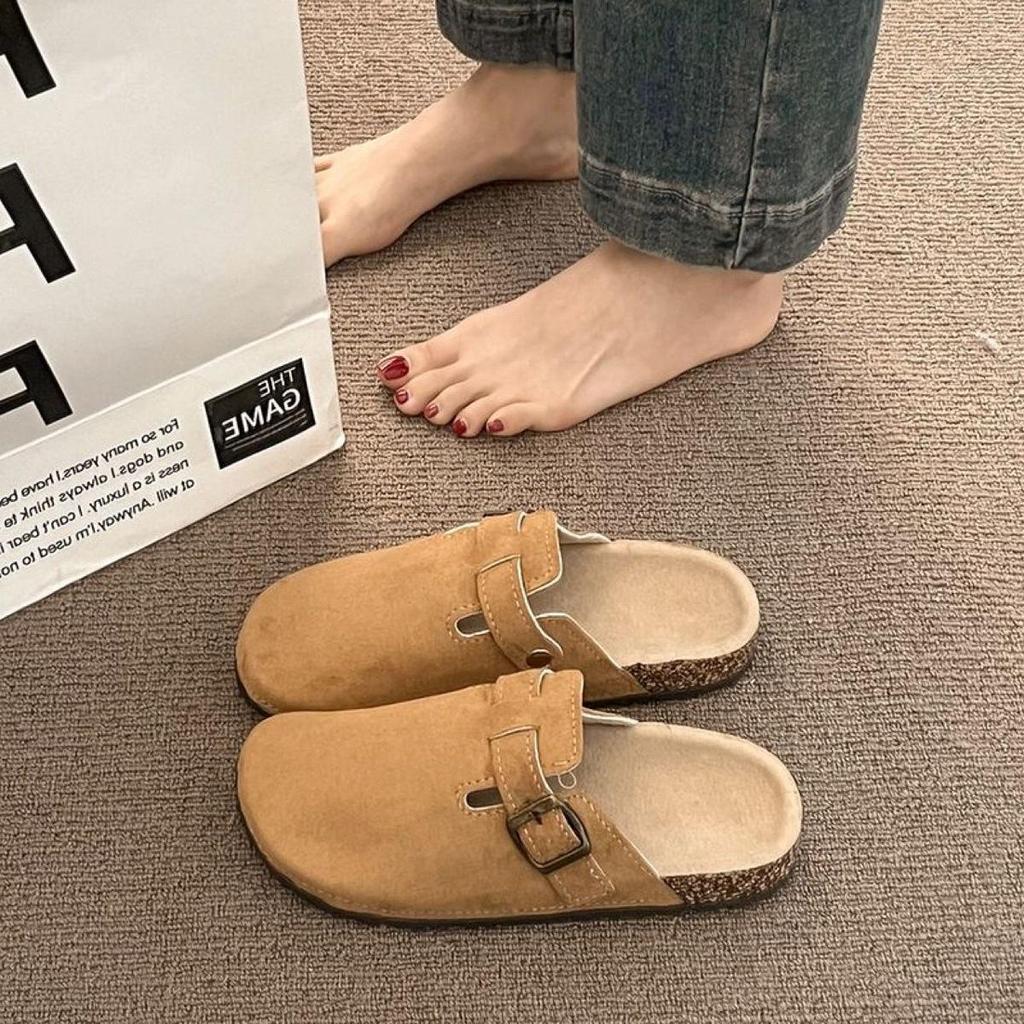 Женские повседневные шлепанцы Birkenstock 2025 года, плоские, без задника, нескользящие