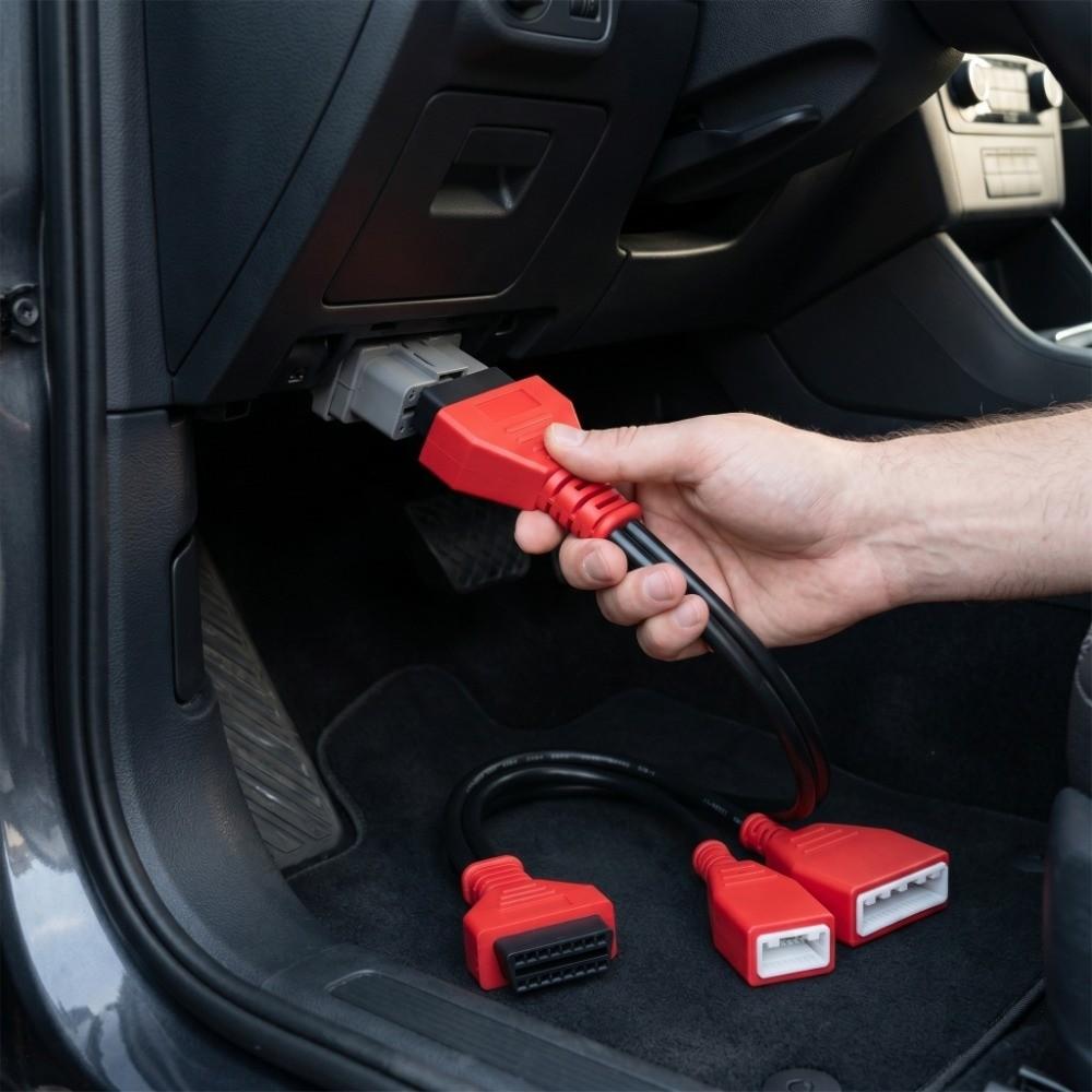 Кабель-обходчик OBD2 16+32 контакта Розовый диагностический кабель OBD2 Удлинительный кабель OBD2 Диагностический инструмент