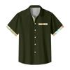 Гавайская рубашка для мужчин, мужские винтажные рубашки для боулинга на пуговицах, летняя пляжная рубашка с коротким рукавом