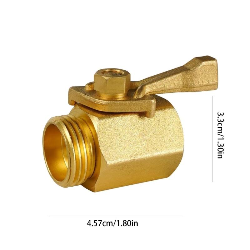 Sturdy Solid Brass 3/4Inch Garden Water Flows Control Valves Set Including Rubber Washers Easy Installion Designs