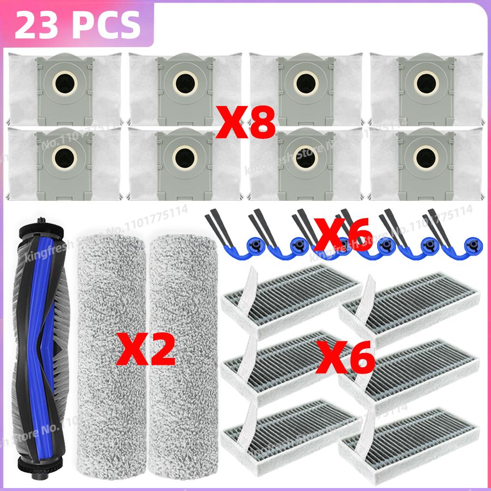 Compatible For ( ECOVACS X9 PRO OMNI, YEEDI S16 PLUS ) Vacuum Parts Main Brush Filter Roller Mop Cloth Dust Bag Accessories