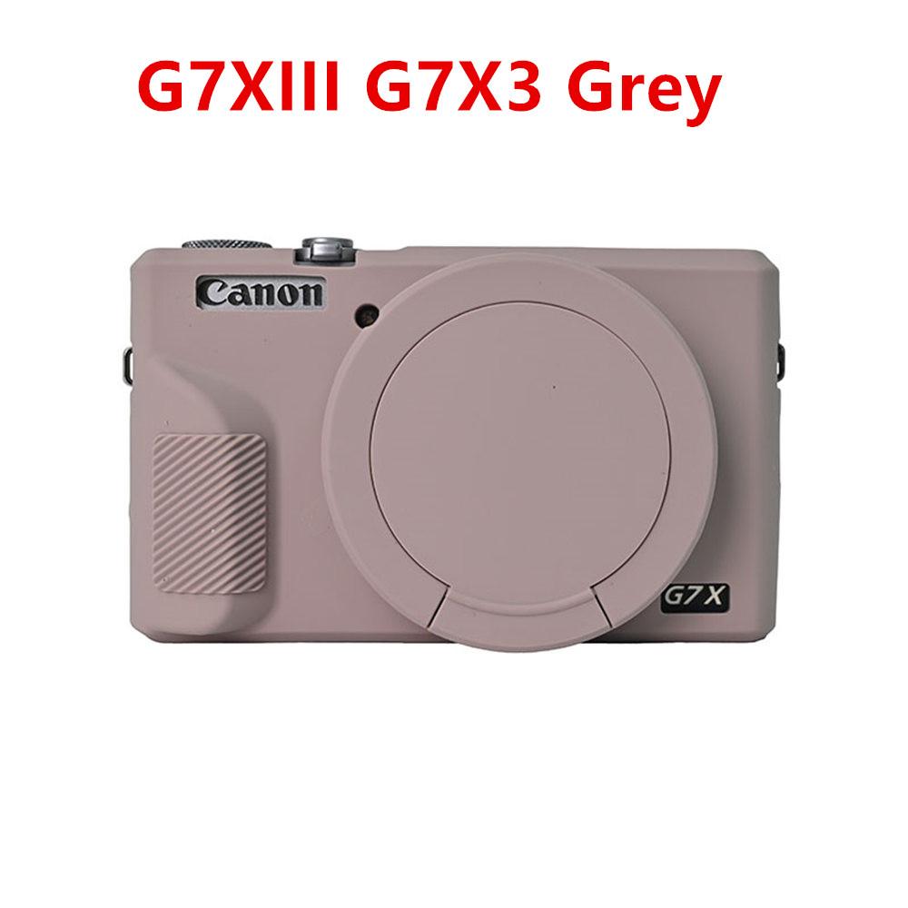 G7XII G7XIII Мягкий резиновый силиконовый чехол для Canon PowerShot G7X Mark II III G7X2 G7X3 Защитная накладка-скин для корпуса с защитой объектива