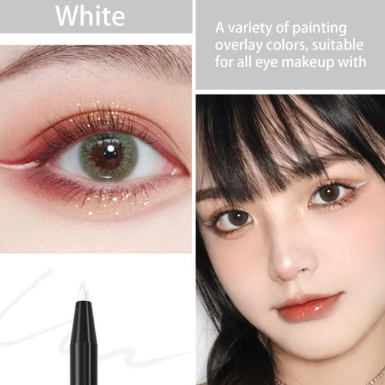 Yousheng Eye Liner Not Smudge Long-lasting Waterproof Non-fading High Pigmented Eye Makeup Sweatproof Fast Dry Smooth Eye Liner Pencil Beauty Products