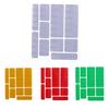 10Pcs/Set Practical Good Toughness No Residue Reflective Sticker Sun Resistant Bike Body Reflect Decals for Cycling