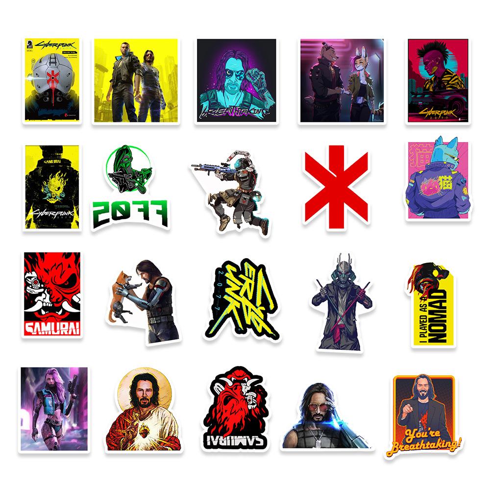 50 Игр Граффити Наклейки Беговел Мотоциклетный Шлем Скейтборд Декоративные Наклейки Креативный Ручной Аккаунт