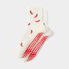 Breathable Pilates Socks Non-Slip Cuffed Mid Tube Socks Fashion Yoga Socks  for Women