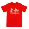 Creative Buffy The Vampires Slayer T-Shirt for Men O Neck Pure Cotton T Shirt TV Series Short Sleeve Tees 4XL 5XL Tops