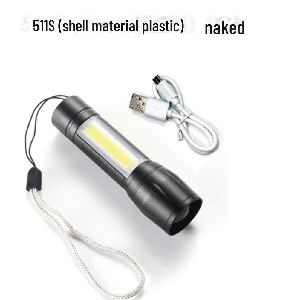 Lingyue Rechargeable Portable LED Flashlight with Telescopic Focus